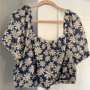 Floral crop Top